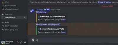 i present discord omegle