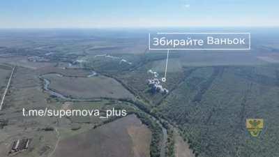 ua pov - pair of Ukrainian SU-24 jets execute a bombing run against Russian targets in Novohryhorivka, Kherson region. A destroyed tank is seen after. Geolocation coordinates below