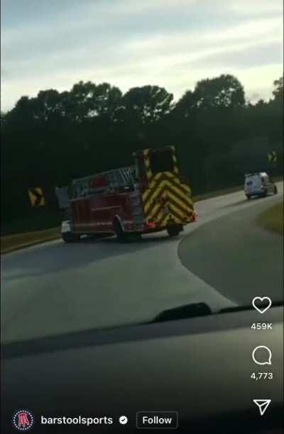 firetruck putting out that heat🔥🚒🚨