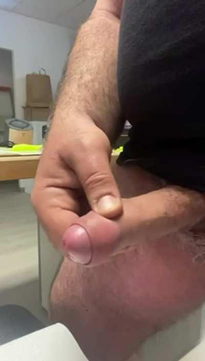 Slowly morning cumshot