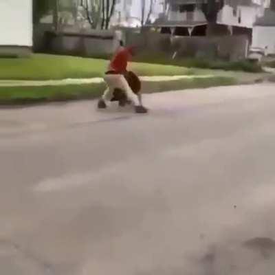 kid tries to bully black belt State Farm employee