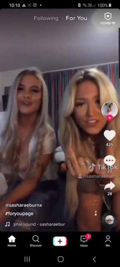 @sasharaeburnx Tit slip 😋 taken down though