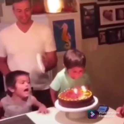 to blow the candles