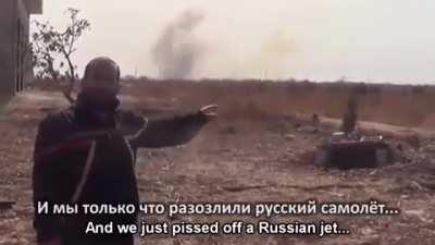 WCGW shooting at an armed Russian jet whilst being on foot?
