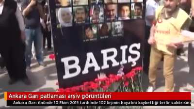10 yıl önce Bugün, IŞİD Ankara garında canlı bomba ile 104 insanımızı katletti. AKP iktidarı sayesinde yıllar geçmesine rağmen kimse ceza almadı. Zamanı geldiği vakit arşiv bu ve bunun gibi yaşanan her skandalın hesabını SO-RA-CAK! Ölen vatandaşlarımızın 
