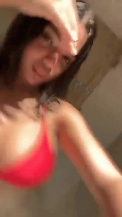 Big Boobs In Red Bikini