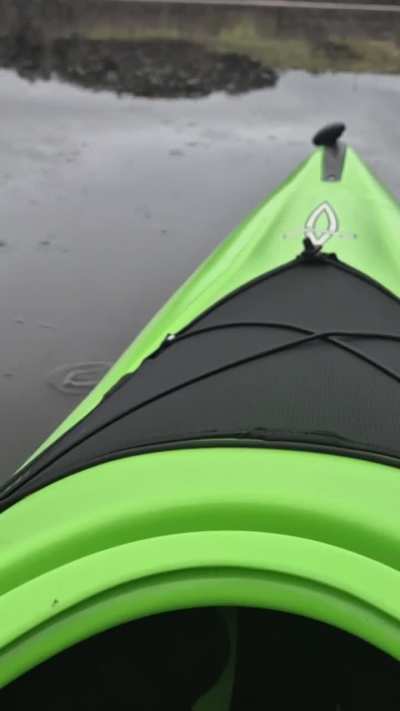 Icy paddle on the loch yesterday