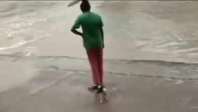 Even crocodiles know the power of the mother slipper