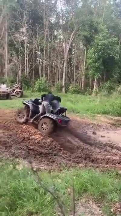 WCGW: Four wheeling through a mud hole
