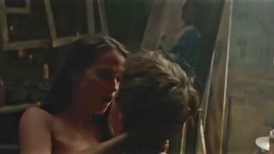 Alicia Vikander getting her small tits kissed in Tulip Fever (2017)
