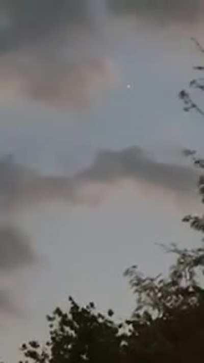 UFO passes behind cloud then flies overhead, Mexico