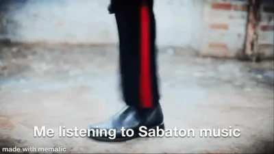 Sabaton plays music