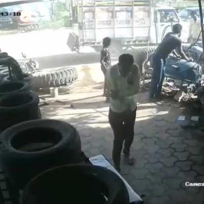 Casually filling air!