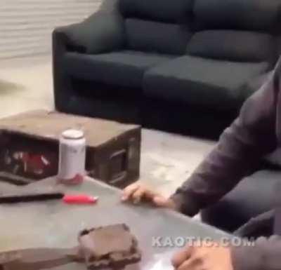 HMB while I put my face in a beaver trap