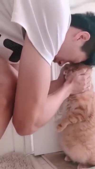 Every morning before leaving for work...