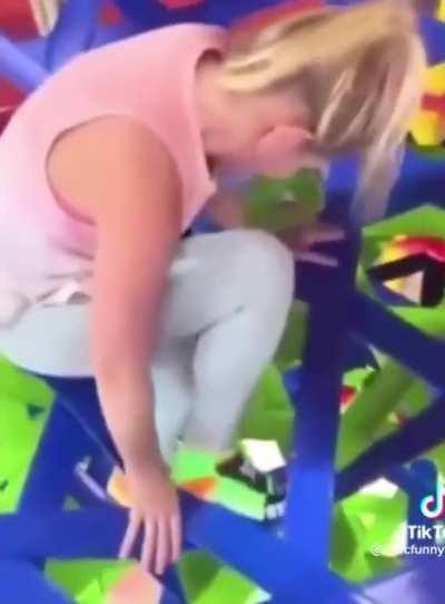 She fell into another dimension