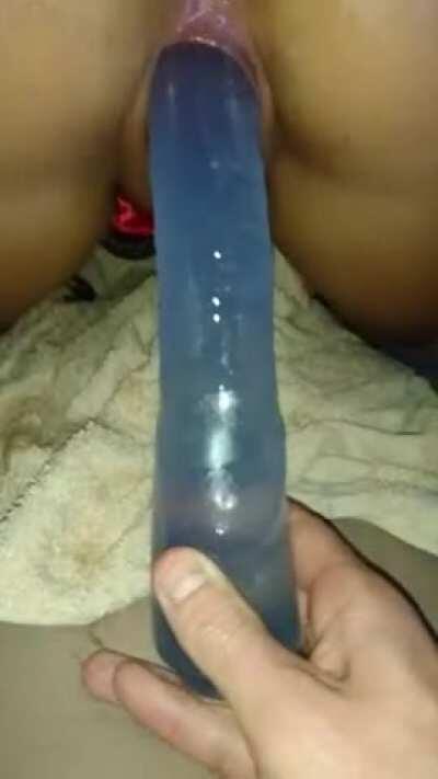 Girlfriend's first time riding her 10