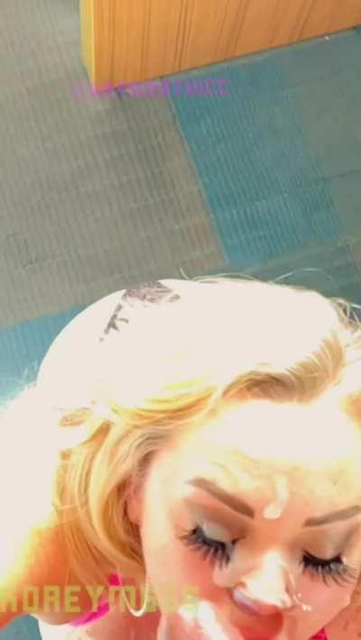 bimbo takes my load like a champ