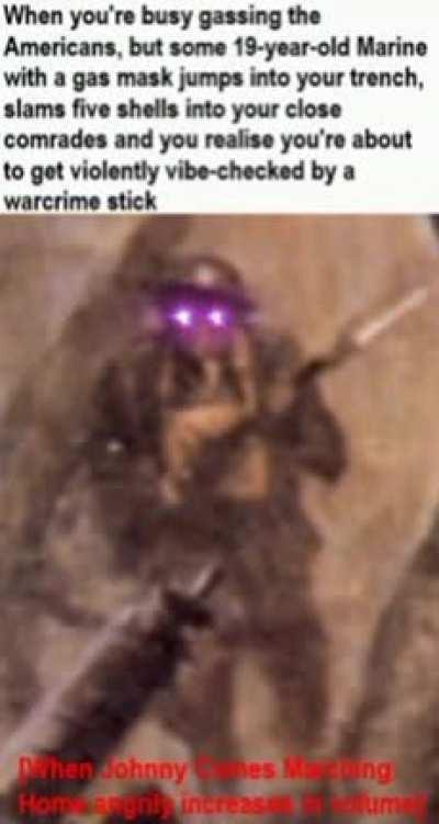 That moment when Germans complain about your boom stick that fires shrapnel (volune wrning)