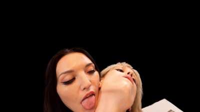 Girlfriends Natalie & Keira are exploring each other's holes in [sharing economy] for BraindanceVR.com