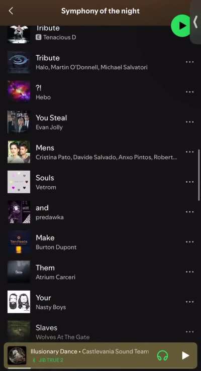 Cursed spotify playlist