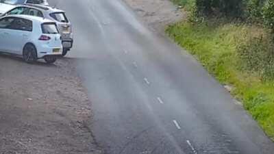 couple run over old woman and then run