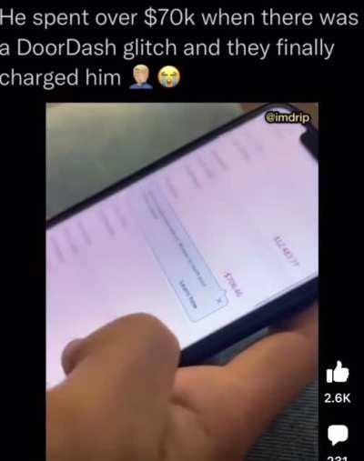 To exploit a glitch and get off scot-free