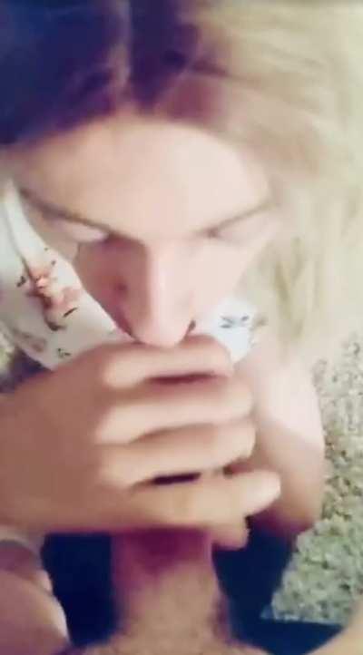 Big Dick Blonde Blowjob Cum Cum In Mouth Cum Swallow Cumshot Facial Trans Porn GIF by cierramae1423