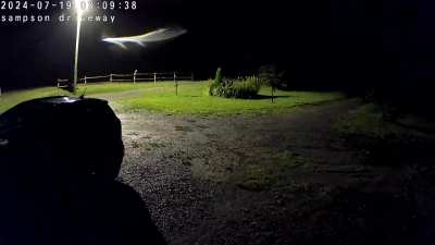 Just unusual, not the standard fog or mist at night