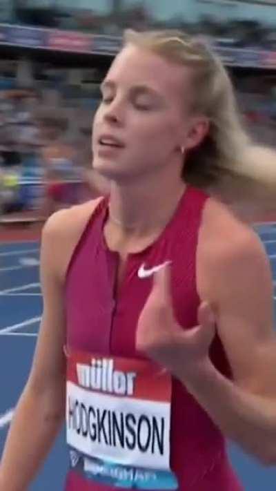 Keely Hodgkinson has a lot in the back