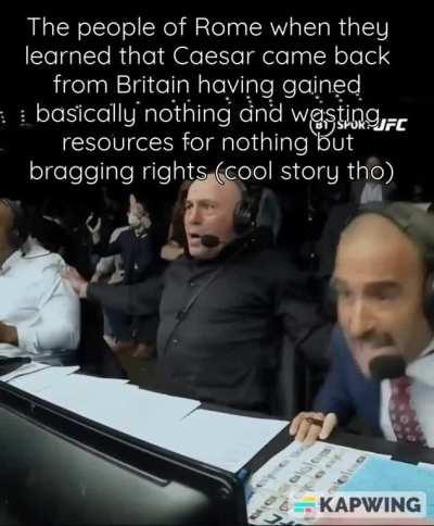 Ayoo new Caesar story just dropped this time he went to Britain