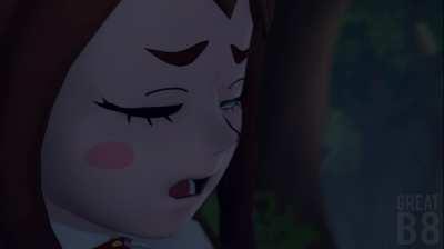 Futa Toga and Uraraka in the woods (GreatB8)