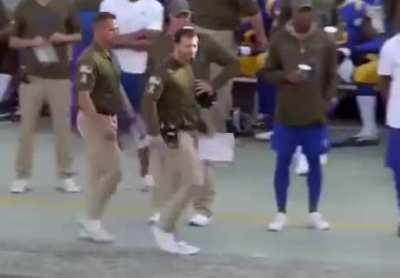 The LA Rams have an assistant coach whose job is to make sure Head Coach Sean McVay doesn't run into the officials