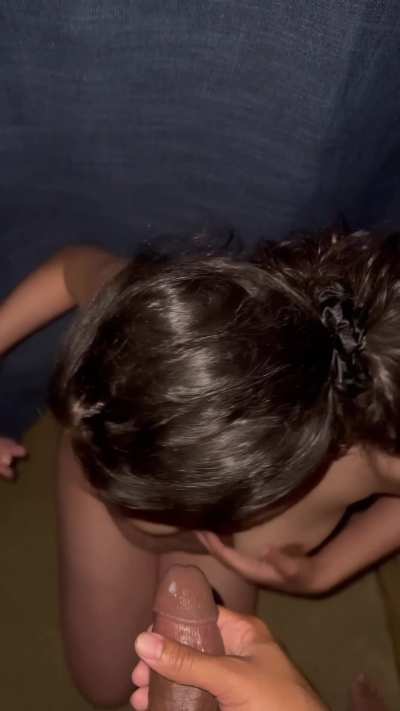 First rope hit my ass… the rest? All over this pretty face 