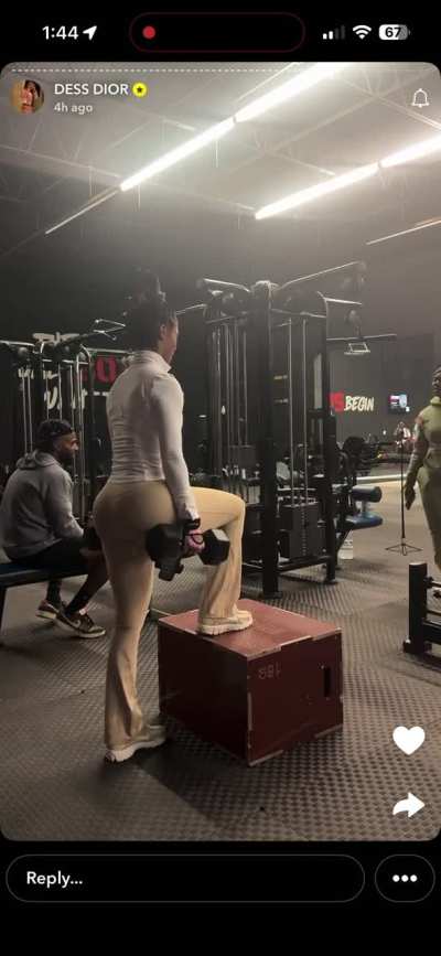 Dess Dior showing her thick ass booty