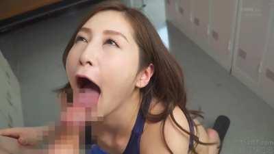 Aki Sasaki, 40 year old milf blowjob