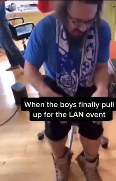 Me and the boys got the week off time to game!