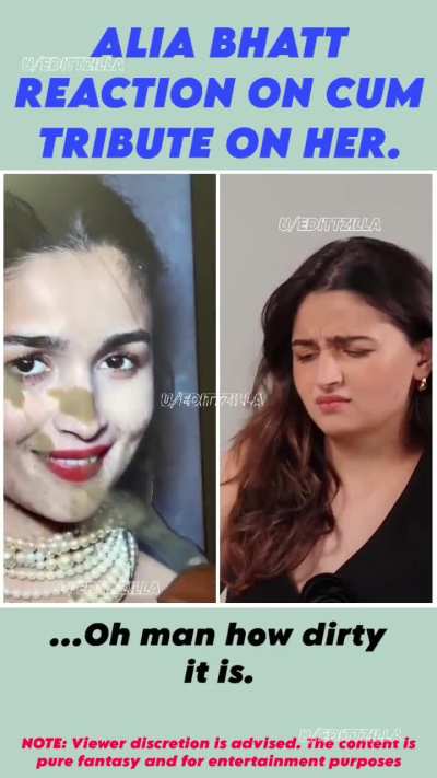 Alia Bhatt reaction on her cum tributes.