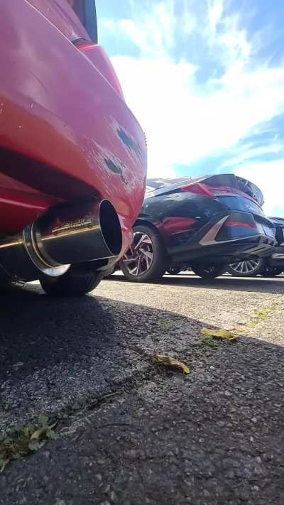 Turbo v6 Tiburon single exhaust