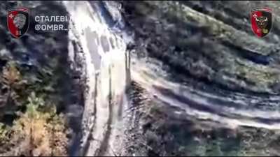 Ukraine's 63rd Mechanized Brigade 107th Battalion UAV team used a drone-mounted loudspeaker to direct a Russian soldier/POW to a safe surrender point. Serebryansky forest, Luhansk region. [English subtitles via Google translate] Published January 22, 2025