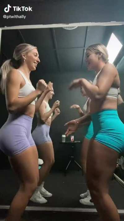 Friends at the gym