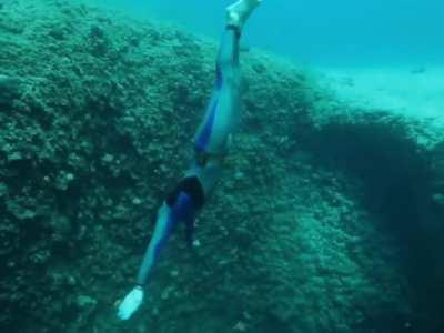 Freediving at Lake Vouliagmeni 