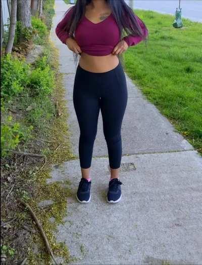 [GIF] Warm weather is finally here, time to start flashing again... But I got a little shy!