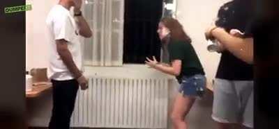 Intergender slapping contest ends up being bad idea 💡