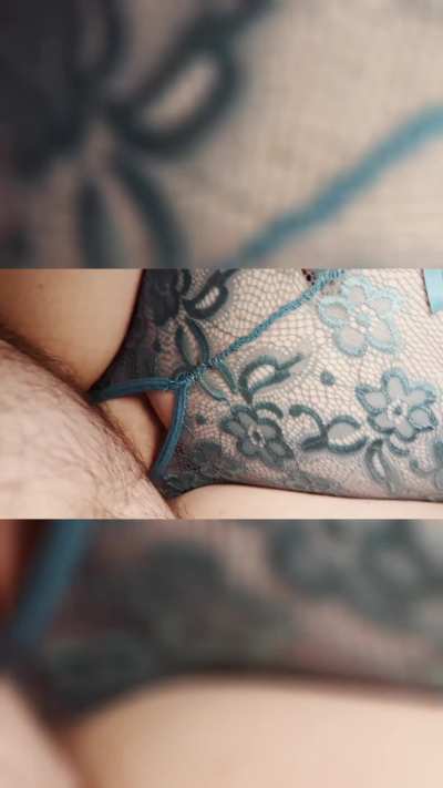 Crotchless lingerie is the only way to go