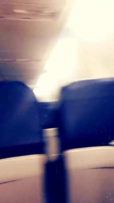 Tits Out on The Plane 