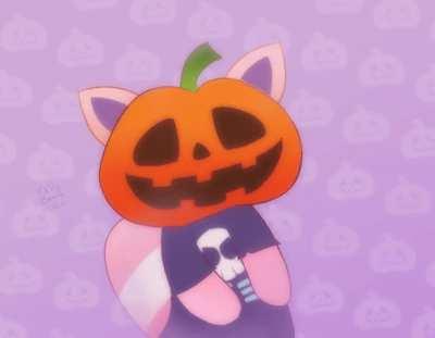 Halloween YCH for @LyuuRocks on Twitter!