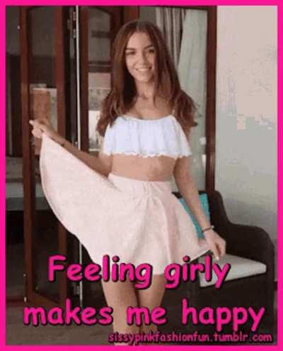 I love wearing girly skirts