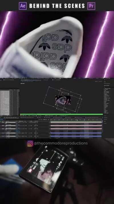 I made an Adidas Spec Ad using just a camera, tripod, light, coffee table, and string (fishing line)