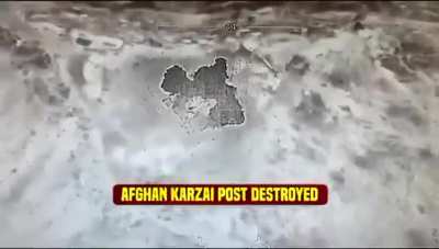 Pakistan Army completely destroyed the Afghan Taliban’s Karzai Post opposite Bajaur.